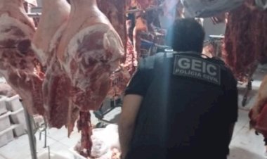 Polícia prende suspeito de vender carne furtada e imprópria para consumo em Luziânia
