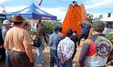 Simulador de chuva destaca manejo do solo na Fenasoja 2026