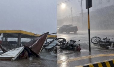 Temporal com ventos de 86 km/h deixa estragos em Jataí; alerta de tempestades inclui 51 cidades de Goiás nesta quarta (30)