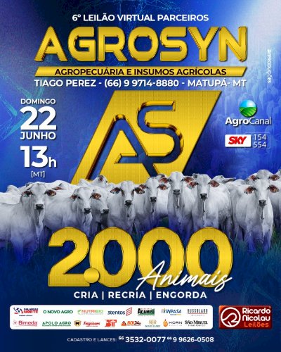 6º LEILÃO VIRTUAL PARCEIROS AGROSYN