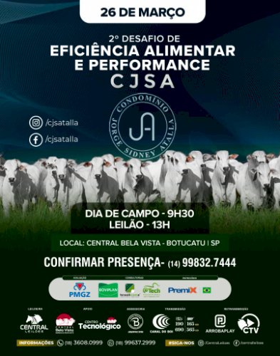 2º DESAFIO DE EFICIÊNCIA ALIMENTAR E PERFORMANCE CJSA
