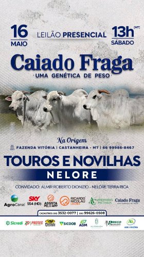 LEILÃO CAIADO FRAGA - GENÉTICA DE PESO