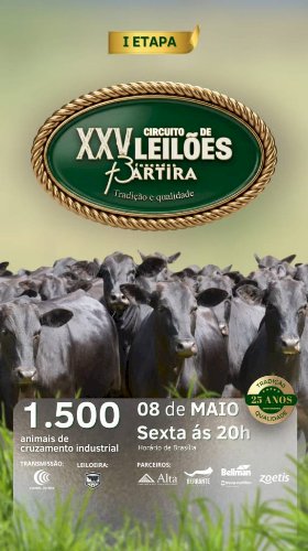 XXV CIRCUITO DE LEILÕES FAZENDAS BARTIRA - 1ª ETAPA