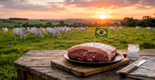 Carne brasileira mantém alta competitividade no mundo, mesmo com recorde nominal da arroba do boi