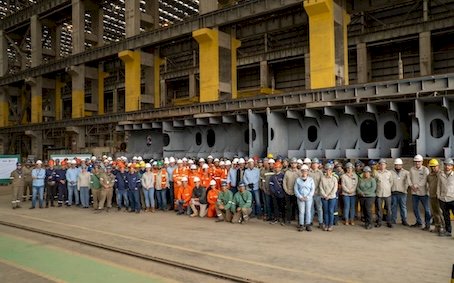 Estaleiro Rio Grande inicia navio contratado pela Transpetro